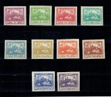 Cehoslovacia 1918 - Uzuale, Castelul Hradcany, serie nedantelata neștampilata cu șarniere