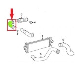 Furtun intercooler, supraalimentare Jeep Grand Cherokee 2010-, diametru 53/65 mm, silicon, RapidAuto 3431PT-1