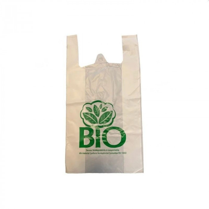 Set 100 sacose biodegradabile tip maieu, 50 x 27 cm MultiMark GlobalProd