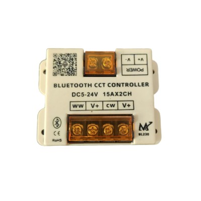 Controller Bluetooth pentru benzi LED monocrom, DC 5V-24V, 30A, BL230 foto