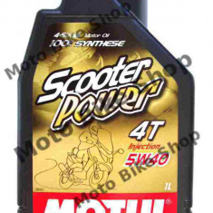 MBS Ulei Motul scooter power 4T 5W40 1L, Cod Produs: 109705