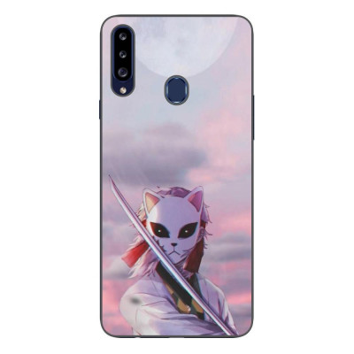 Husa compatibila cu Samsung Galaxy A20S Silicon Gel Tpu Model Demon Slayer Sabito foto