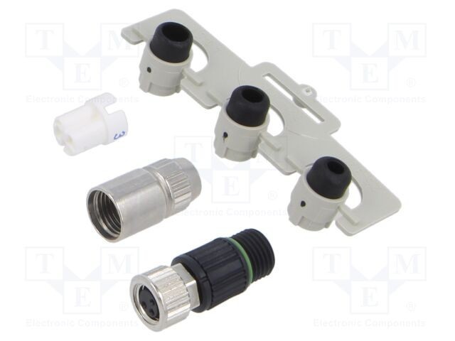 Conector M8 mamă 3 pini drept pe cablu WEIDM&Uuml;LLER 0,14-0,34mm2