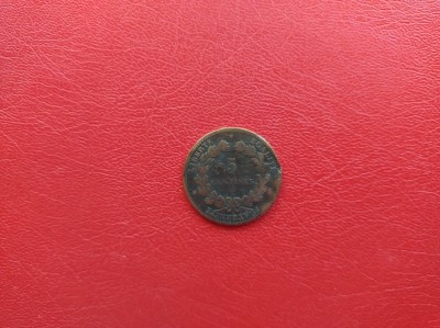 FRANTA - Moneda 5 CENTIMES 1879 ( bronz ) foto