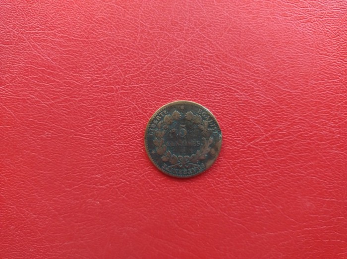 FRANTA - Moneda 5 CENTIMES 1879 ( bronz )