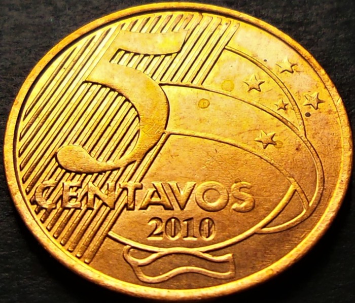 Moneda 5 CENTAVOS- BRAZILIA, anul 2010 * cod 1764 A = UNC