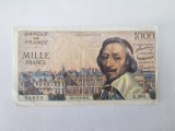 Franta 1000 Francs 1956