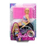 Papusa Barbie - Blonda in scaun cu rotile