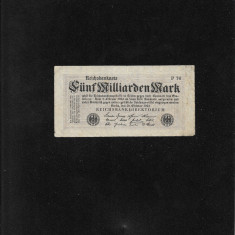 Rar! Germania 5000000000 (5 miliarde) marci mark 1923 P74