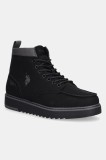 U.S. Polo Assn. bocanci LONDON001 culoarea negru, LONDON001M/EU1