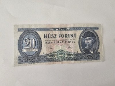 Ungaria 20 Forint 1975 Noua foto