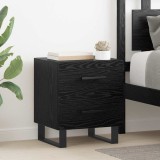 VidaXL Noptiere 2 pcs Stejar negru 40 x 35 x 47.5 cm Lemn compozit