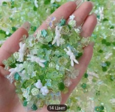 Figurine 3D volumetrice pentru manichiură, set de 50 bucăți D13