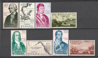 Spania.1967 Descoperitori si exploratori ai Americilor-Alaska SS.181 foto
