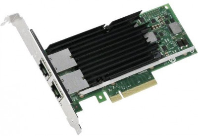 Placa de retea server Dual Port Intel X540-T2 10Gb X540T2BLK X540T2G1P5&amp;nbsp; Full Height RJ45 foto