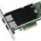 Placa de retea server Dual Port Intel X540-T2 10Gb X540T2BLK X540T2G1P5&nbsp; Full Height RJ45