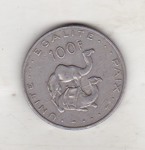 bnk mnd Djibouti 100 franci 1977 , camile