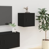 Cumpara ieftin Dulap TV montat pe perete, negru, 40x34,5x40 cm