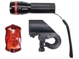 Set Lampi Bicicleta: Led Fata 3W Led + Led Spate