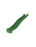 Tobogan copii KBT Sline, 2.9m, HDPE, verde inchis, cu duza apa, exterior, rezistent UV