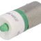 Lampă LED verde 28V BA9S