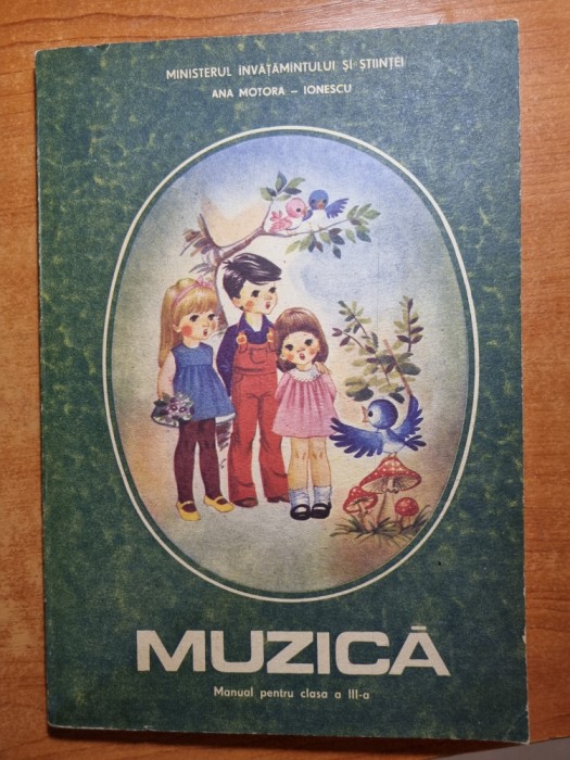 manual de muzica - pentru clasa a 3-a - din anul 1992