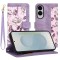 Husa personalizata fete Samsung Galaxy S25 Edge Techsuit FlipCraft, mov