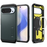 Husa MagSafe pentru Google Pixel 10 Pro XL, Spigen, Tough Armor, Verde