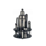 Set cocktail shaker, 9 piese, negru, Klausberg