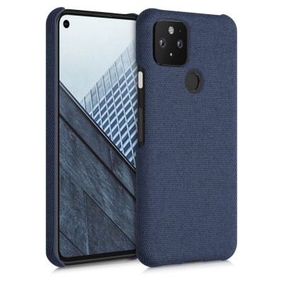 Husa pentru Google Pixel 5, Textil, Albastru, 52433.17 foto