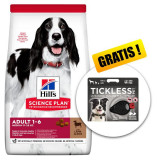 Hill&amp;#039;s Science Plan Canine Adult Medium Lamb &amp;amp; Rice 14kg + Tickless Pet GRATIS