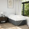 vidaXL Cadru de pat fără saltea, gri &icirc;nchis, 100x200 cm, textil 3284709