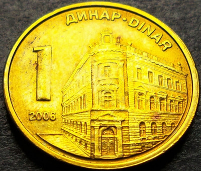 Moneda 1 DINAR - SEBIA, anul 2006 * cod 2096 foto