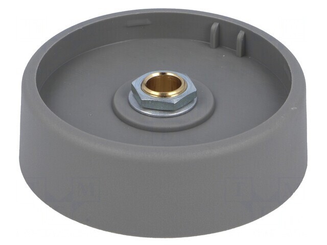 Buton rotativ poliamidă gri 6mm 50x16mm