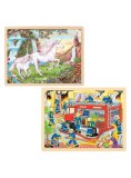 Puzzle Goki Unicorn &amp; Firefighting 2x48pc (1240290/1240292)