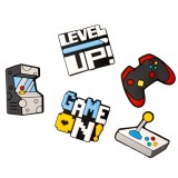 Sticker 3D OEM GameOn pentru Husa Telefon / Tableta, Set 5 bucati, Multicolor