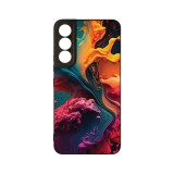 Husa BestCase&reg; Slim Glassy, Compatibila Cu Samsung Galaxy S22, Liquid Colors, G