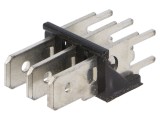 Conector Spadă 6,3mm 0,8mm THT Alamă Cositorit 500V