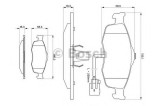 Set placute frana,frana disc FORD MONDEO II Limuzina (BFP) (1996 - 2000) BOSCH 0 986 424 359
