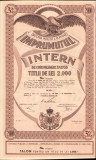 HST PM111 &Icirc;mprumutul intern de consolidare 1935 titlu de 2000 lei