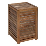 Cos rufe 65L 5Five Acacia din lemn de acacia, 40x40x60 cm, natur Household NewTrend