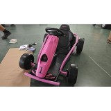 HOMCOM Go-Kart electric 24 V pentru copii, p&acirc;nă la 13 km/h, cu funcție drift, drift-kart cu 2 motoare pentru 8&ndash;12 ani, roz | Aosom Romania