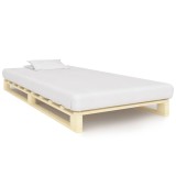 Cumpara ieftin Cadru de pat din paleti, 90 x 200 cm, lemn masiv de pin
