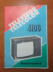 carte tehnica televizor telecolor 4106 - din anul 1987 foto