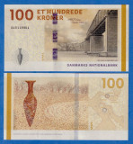 DANEMARCA █ bancnota █ 100 Kroner █ 2009A (2020) █ P-71 (2) █ UNC █ necirculata