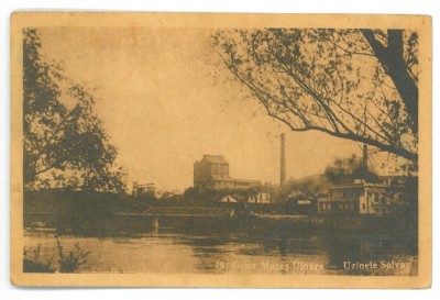 2152 - OCNA MURES, Alba, Solvay Factory, Romania - old postcard - unused foto