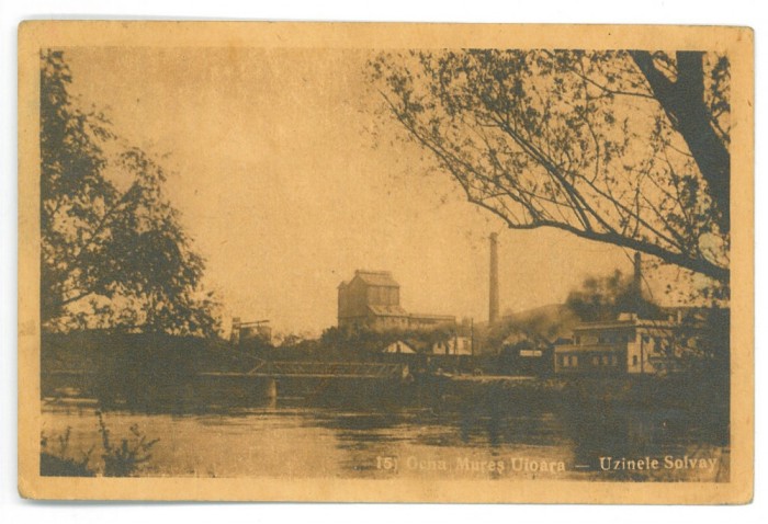 2152 - OCNA MURES, Alba, Solvay Factory, Romania - old postcard - unused
