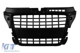 Grila lac negru tip S3 potrivita pentru Audi A3 hatchback, Sportback, cabrio 2009-2012 fara gauri pentru senzori de parcare Performance AutoTuning
