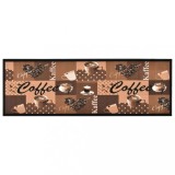 vidaXL Covoraș bucătărie, lavabil, maro model cafea, 60x180 cm