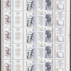 Russia USSR 1987 Famous persons + tabs x 5 MNH S.599